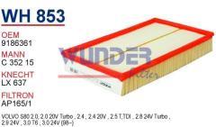 WUNDER WH853 HAVA FİLTRESİ - VOLVO S 80 2.0 20 V TURBO