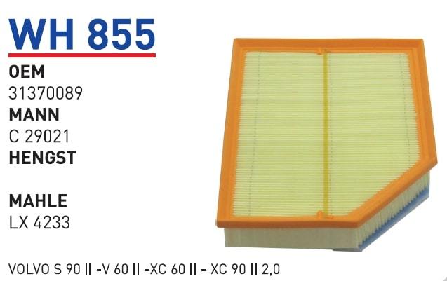 WUNDER WH855 HAVA FİLTRESİ - VOLVO S 90 II -V 60 II -XC 60 II - X