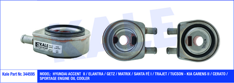 Kale 344595 Yağ Soğutucu Accent Iı Elantra Getz Matrıx Santa Fé I