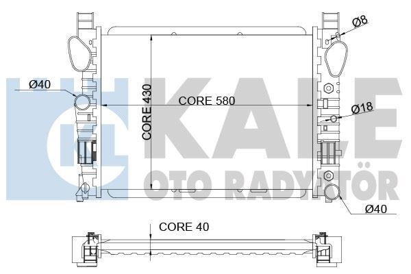 Kale 351800 Su Radyatörü 35050055 Amg60065 Amgcl 500Cl 55 600Cl 3