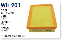 WUNDER WH901 HAVA FİLTRESİ - HYUNDAi ACCENT 1.5 i