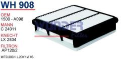 WUNDER WH908 HAVA FİLTRESİ - MiTSUBiSHi L-200 Y.M 06-