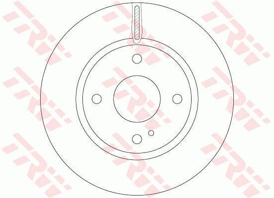 Trw Df6399 Fren Diski Ön Fıesta Vı 2008 Sonrası Havalı 258Mm