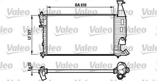 VALEO 732563 SU RADYATÖRÜ PARTNER 98- / BERLINGO 98- 1.4 1.6 16V