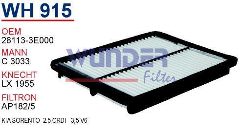 WUNDER WH915 HAVA FİLTRESİ - KiA SORENTO