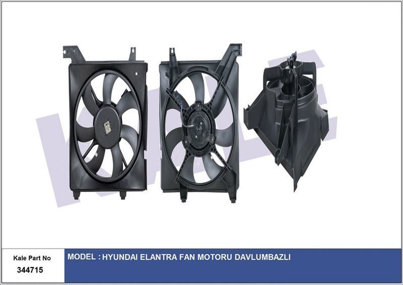Kale 344715 Fan Motoru Davlumbazlı Elantra