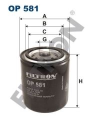 Filtron Op581 Yağ Filtresi Toyota Celıca 2.0Gt (77-81) Nıssan 300
