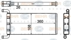 BEHR 8Fh351333-214 Kalorifer Radyatörü Crafter 2006 Sonrası / Sprınter 06-