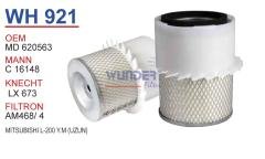 WUNDER WH921 HAVA FİLTRESİ - MiTSUBiSHi L-200 Y.M (UZUN)