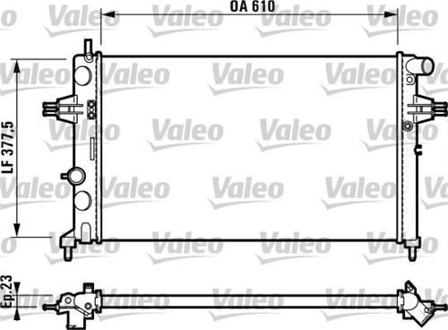 VALEO 732729 SU RADYATÖRÜ ASTRA G 97- 1.4 16V 1.6 16V MT AC ZAFIR