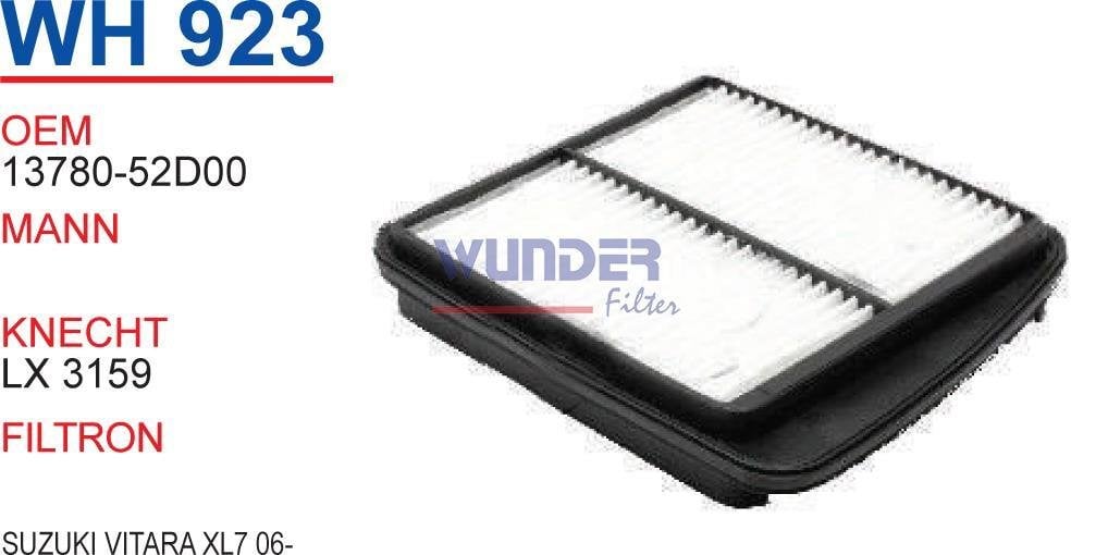 WUNDER WH923 HAVA FİLTRESİ - HYUNDAİ TRAJET 2,0 CRDİ (LİMUZİN)