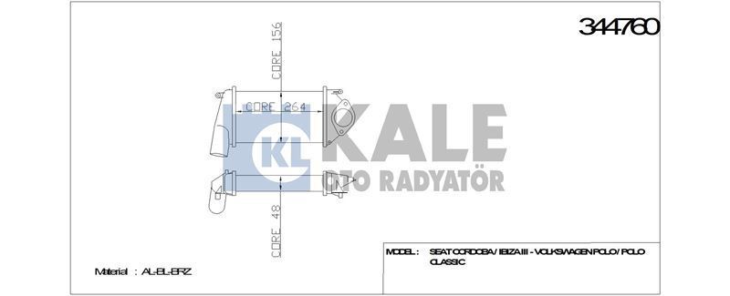 Kale 344760 Turbo Radyatörü Polo Iıı 1999 Sonrası 1.4 Tdı Lupo 1999 Sonrası 1.2 Tdı