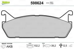 VALEO 598624 FREN BALATASI ARKA APPLAUSE 1.6 89-97