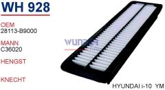 WUNDER WH928 HAVA FİLTRESİ - HYUNDAİ İ-10 II , 1.2 BENZ. 11/13--