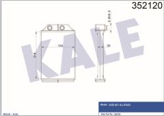 Kale 352120 Kalorifer Radyatörü A6 1997-2004 Bm 8Fh 351 331-444