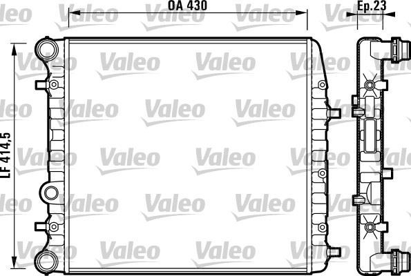 VALEO 732863 SU RADYATÖRÜ POLO IV 01- 1.2I 1.2 12V 1.4 16V 1.6 16