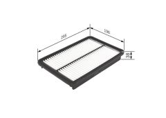 Bosch F026400366 Hava Filtresi Bmw X3 F25 Bmw X5 E70 Bmw X6 E71 1