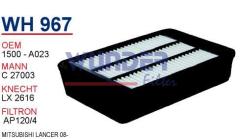 WUNDER WH967 HAVA FİLTRESİ - MiTSUBiSHi LANCER 08-