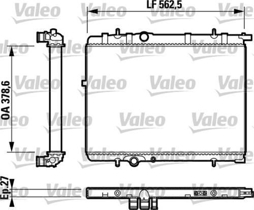 VALEO 732893 SU RADYATÖRÜ 206 04- 307 / XSARA C4 2.0 16V 1.6 16V