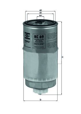 Knecht Kc69 Mazot Filtresi Passat / 80 A4 A6 / S70 1.9 Tdı Ahh Ah