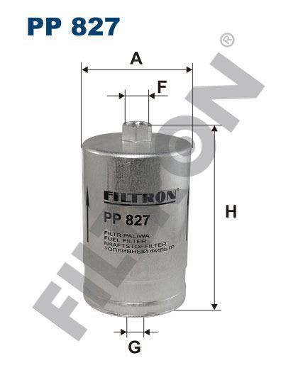 Filtron Pp827 Yakıt Filtresi Passat (90-05)-A6 (Wk725)