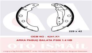 Trw Gs8272 Kampana Balata 306 1993 Sonrası 405 / Zx 1991 Sonrası Xsara 97-00 228X42