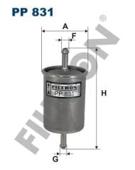 Filtron Pp831 Yakıt Filtresi Skoda Felıcıa 1.3-1.6 (95-01)