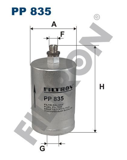 Filtron Pp835 Yakıt Filtresi Mercedes 190 (W201) E 1.8-2.0-2.3-C