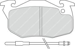 Ferodo Fdb393 Fren Balatası Ön Fişli R9 Ym R11 R18 R19 R21 Clıo I