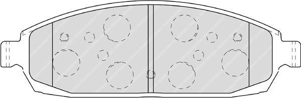 Ferodo Fdb4002 Fren Balatası Ön Commander 05-10 Grand Cherokee 04
