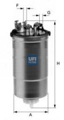 Ufı 24.428.00 Ufı Mazot Filtresi Polo Iv / Cordoba Ibıza Iv / Fab