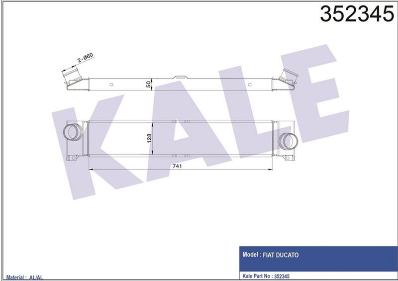 Kale 352345 Intercooler Ducato 2.3 Jtd 06-