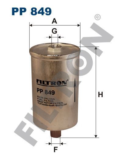 Filtron Pp849 Yakıt Filtresi Audı 90 / Coupe (89. 89Q. 8A. 8B. B3