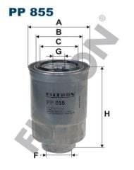 Filtron Pp855 Yakıt Filtresi Mazda Bt-50 2.5  Mzr-Cd 143Hp 07=-