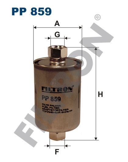 Filtron Pp859 Yakıt Filtresi Rover Rover 200 220 2.0 Gti 136Hp 01