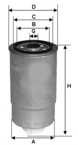 Ufı 24.H2O.04 Ufı Mazot Filtresi Doblo Stılo 2001 Sonrası / Thesıs 2002 Sonrası / 1