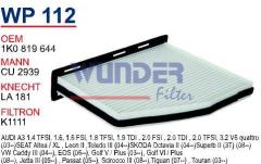 WUNDER WP112 POLEN FİLTRESİ - VOLKSWAGEN GOLF V-CADDY-PASSAT-JETT