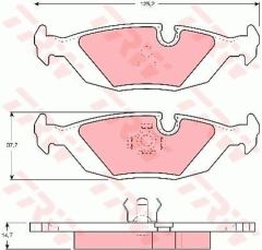Trw Gdb1068 Fren Balatası Arka 440 1988 Sonrası 460 1988 Sonrası 480 86-