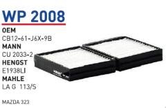 WUNDER WP2008 POLEN FİLTRESİ - MAZDA 2 - 3 - CX-3 1,5-2,0