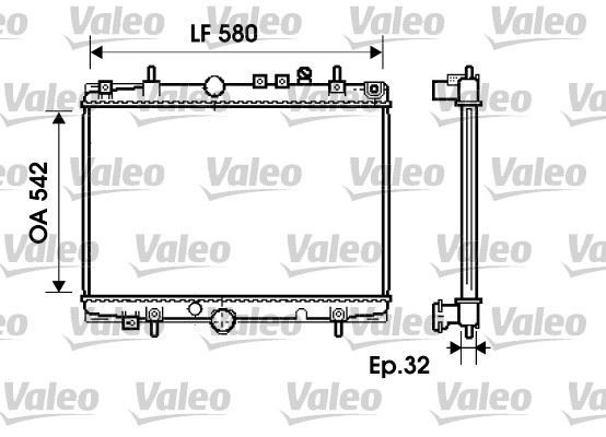 VALEO 734279 SU RADYATÖRÜ 406 99- 2.0 16V AT AC / C5 00-