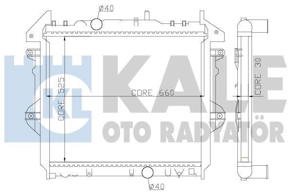 Kale 352600 Su Radyatörü Hılux Iıı 525X650X30