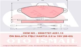 Trw Gdb1102 Fren Balatası Ön Xantıa 93-