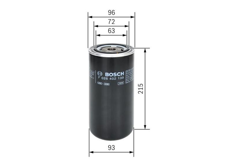 Bosch F026400556 Hava Filtresi