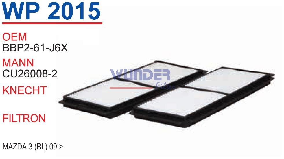 WUNDER WP2015 POLEN FİLTRESİ - MAZDA 3 (BL) 09 -