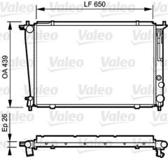 VALEO 734408 SU RADYATÖRÜ STAREX 2.4 2.5 TD 2.5D 97- H1 97- 650x4