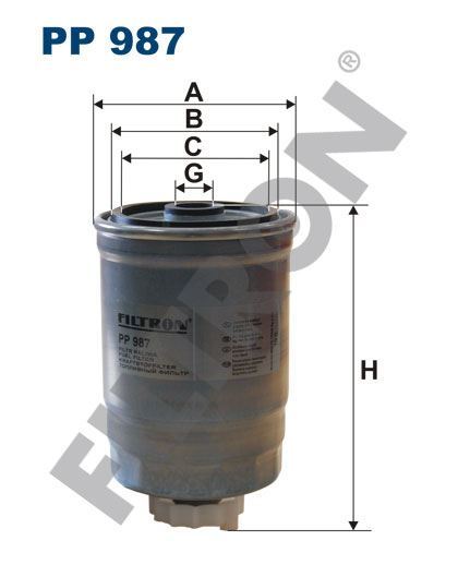 Filtron Pp987 Yakıt Filtresi Saab 9-5 1.9 Tid 150Hp 10/05-