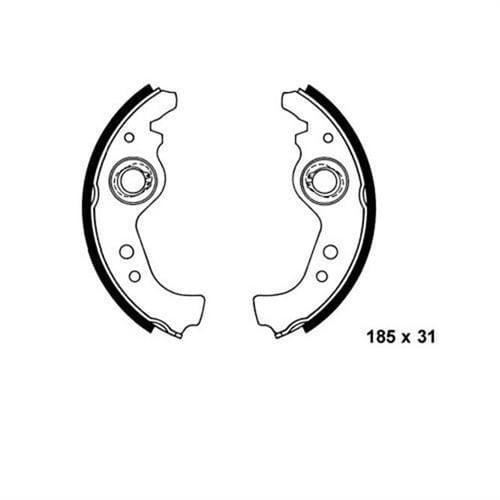 Bosch 986487030 Kampana Balata Uno 60 185X31