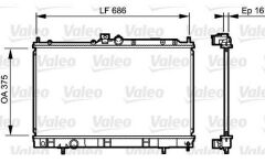 VALEO 735198 Su Radyatörü LANCER 03> 1.3 16V 1.6 16V 2.0 16V MT