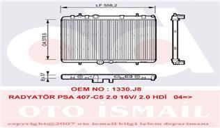 VALEO 734463 SU RADYATÖRÜ 407 04- 2.0 HDI 2.0 16V AT / XSARA 00-