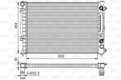 VALEO 734753 SU RADYATÖRÜ A6 97-05 2.5 TDI 97-01 KLIMALI